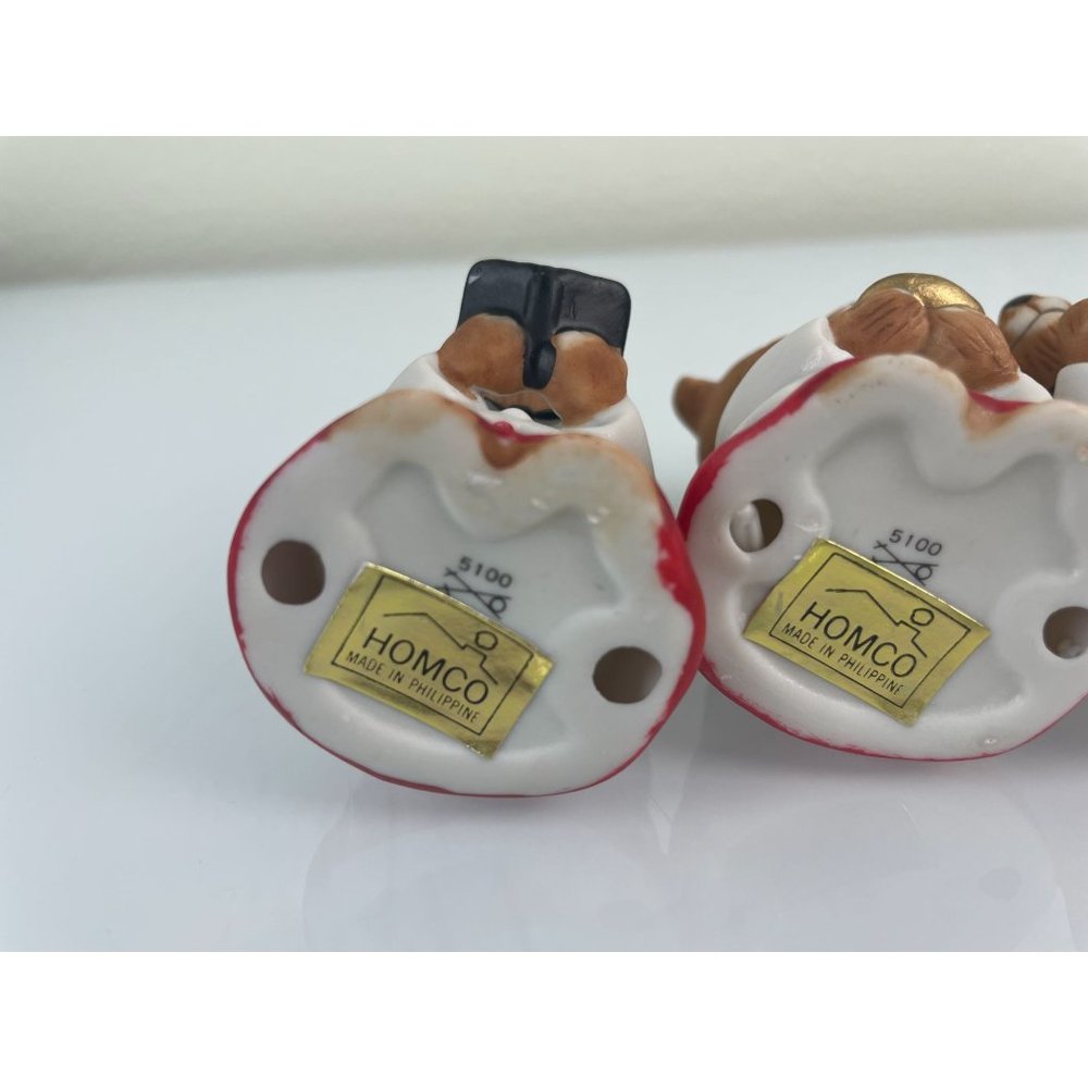 Set of 3 Homco Christmas Choir Robe Bears Ceramic Figures #5100, Holiday Decor - Picture 11 of 11